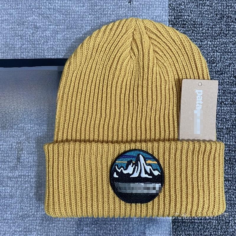 Street Style Knitted Beanie Cap With Embroidered Design For Urban Fashion