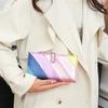 Card Holder Women's Wallet Female Student ID Long Anti-Theft Swiping Clutch High Sense Pu Card Holder Cute Coin Purse