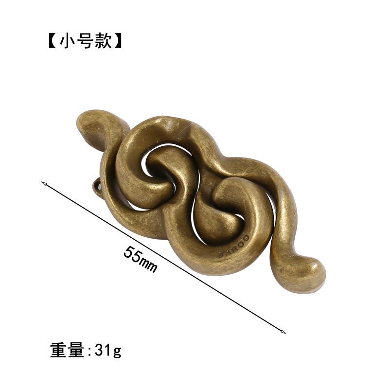 Puzzle Zinc Alloy Intelligence Unlocking Ring Unlocking Set, Nine-Link Educational Toy, Kong Ming Luban Lock Mechanism Box