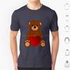 Футболка Teddy Love Мужская Женская Детская 6xl Медвежонок Teddy Love Медведь Тедди День Святого Валентина Валентин Красный Индийский красный Индийский коричневый Игрушка Игрушки