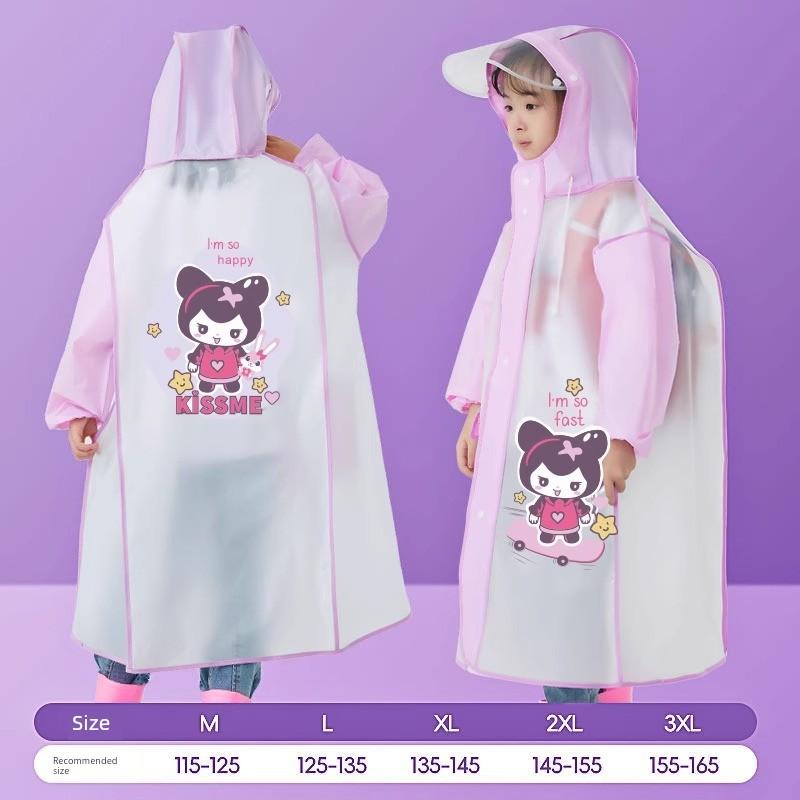 Student Raincoat with Backpack Space, Children's Raincoat, Large Children's Raincoat, Single-Person Full-Body Raincoat, Elementary School Student