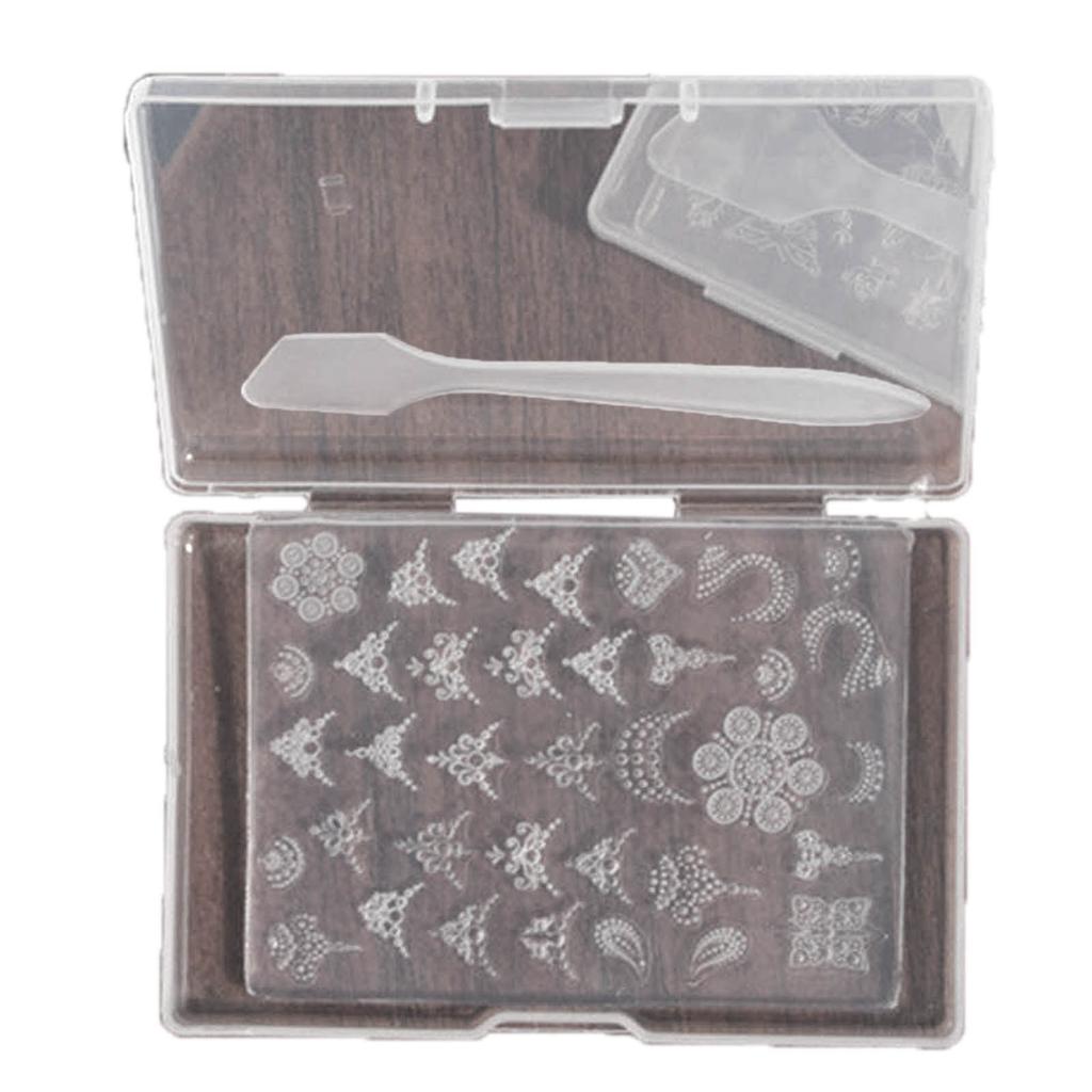 Ультратонкая силиконовая форма для дизайна ногтей, прозрачная пластина для штамповки, трафареты для ногтей, инструменты для маникюра своими руками