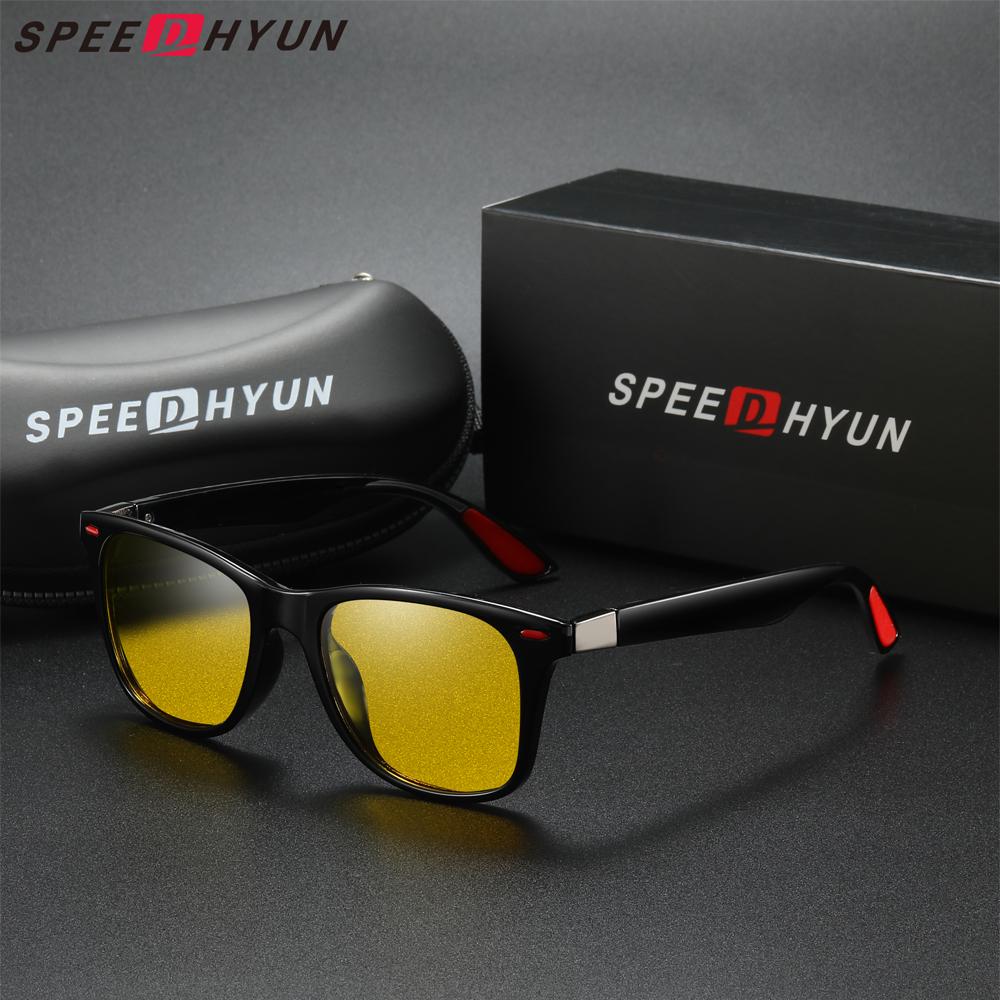 SPEEDHYUN Поляризованные солнцезащитные очки для вождения Классический дизайн и антибликовое покрытие