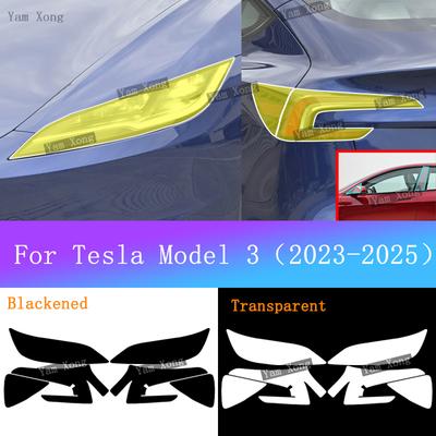 Для Tesla Model 3 Наружная Фара Задний Фонарь Прозрачная Защитная Пленка Модель 3+ Передняя Задняя Чернеющая Изменяющая Цвет Пленки
