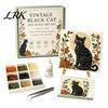Легкий набор для творчества для начинающих Хэллоуин Искусство из морского стекла DIY Набор, Призрак Черная Кошка Сова Ворон Тыква Творческое Путешествие Подарочный Набор Мозаичный Набор, Начинающий
