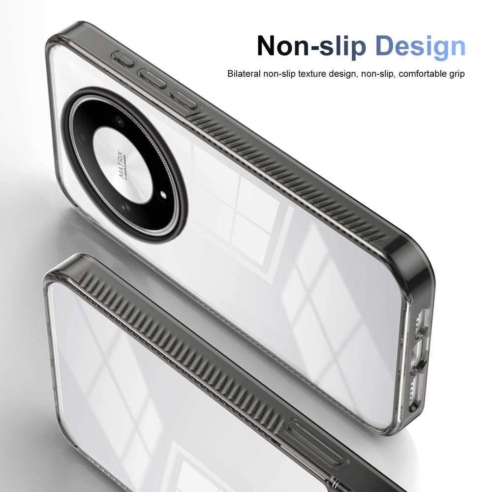 KEYSION Прозрачный чехол для HONOR X9b 5G X9A 5G ТПУ+ПК Противоскользящий HD Прозрачный Ударопрочный Чехол для телефона для Huawei Magic 5 6 Lite 5G