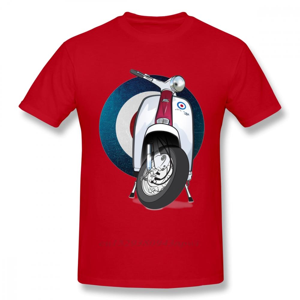 Awesome Target Logo T Shirt Italy Scooter Tee Shirt Unisex Vintage Motocycle Graphic Tshirt Big Size