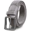 [Ballot] ремень мужской сетчатый ремень плетеный повседневный эластичный ремень растягивающийся ремень (серый, размер M/общая длина 105 см)
