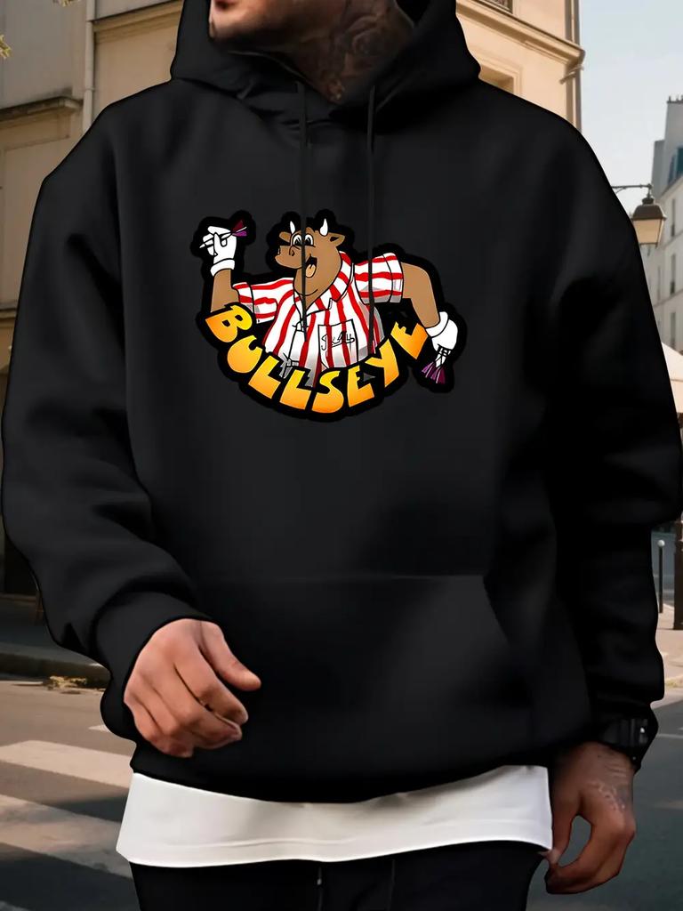 Hoodie - Royal Blue Pullover Sweatshirt with Bold BUFF Graphic