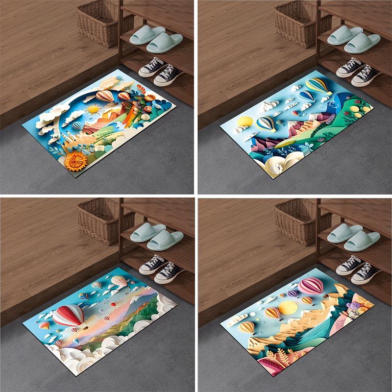 New Expanded Diatom Mud Mat Balloon Series Washroom Washroom Moisture-wicking Quick Dry Mat Slip-resistant Foot Mat