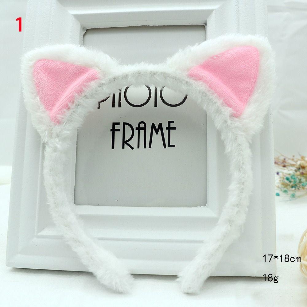 Costume Ears Hairband Plush Hair Hoops Cute Cat Ears Headband Easter