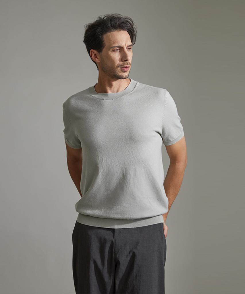 BIRBANTE Cool Mellow Crewneck Knit - Greige