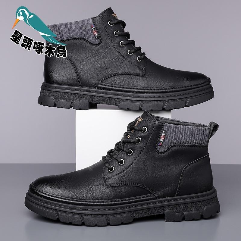 Зимние ботинки Мартин мужские из натуральной кожи 2025 новые ботинки-инструменты ретро американские британские кожаные туфли