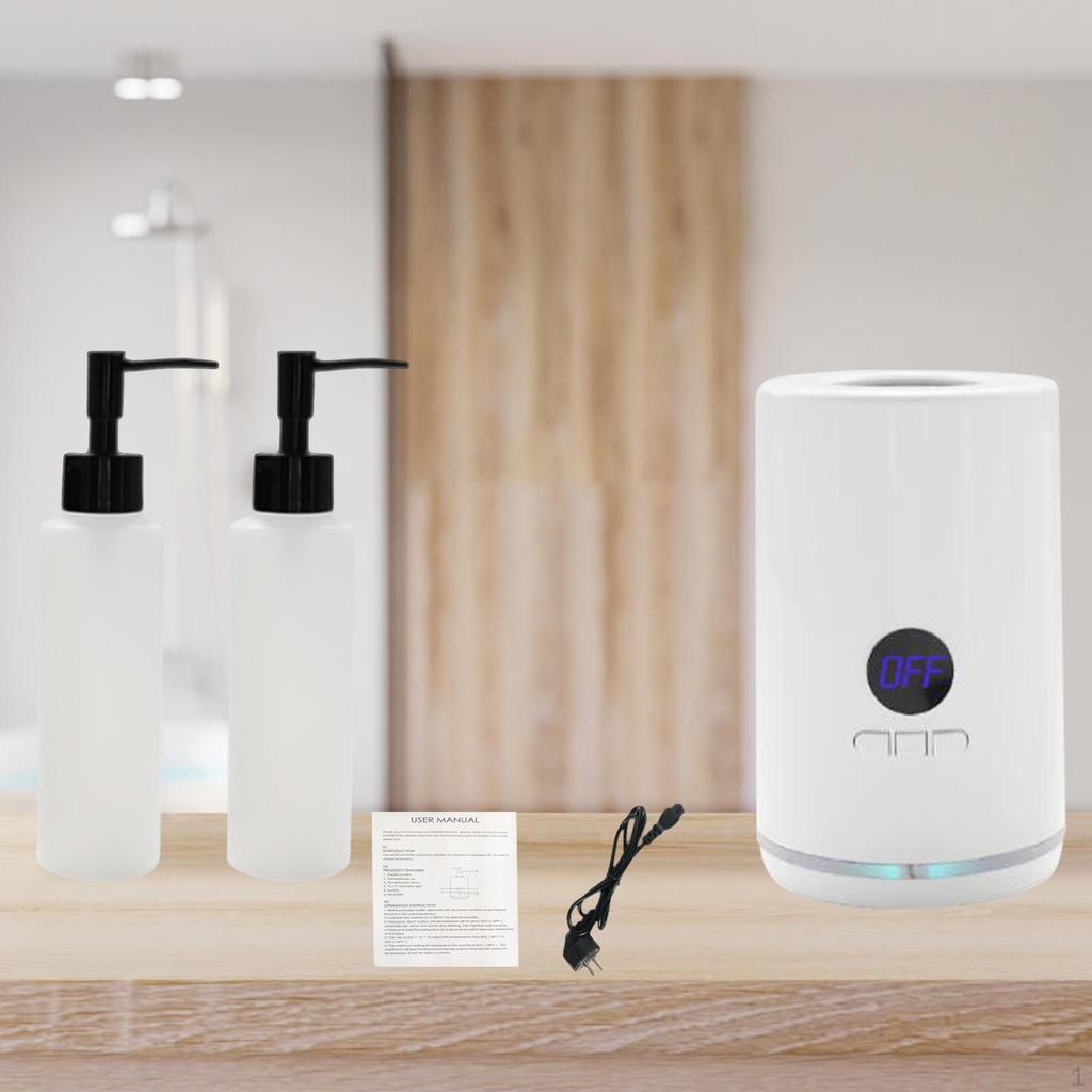 Нагреватель массажного масла на одну бутылку с аксессуарами для бутылок, теплый белый цвет