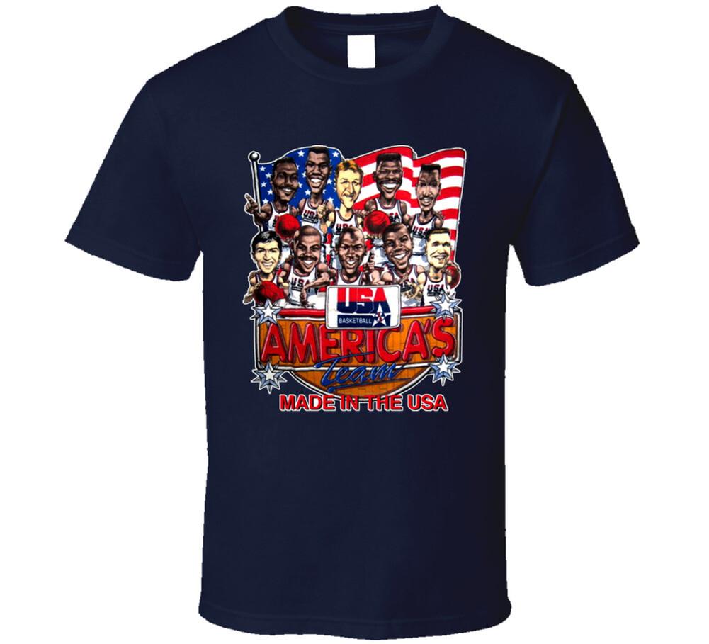USA Basketball 1992 Dream Team Caricature T Shirt