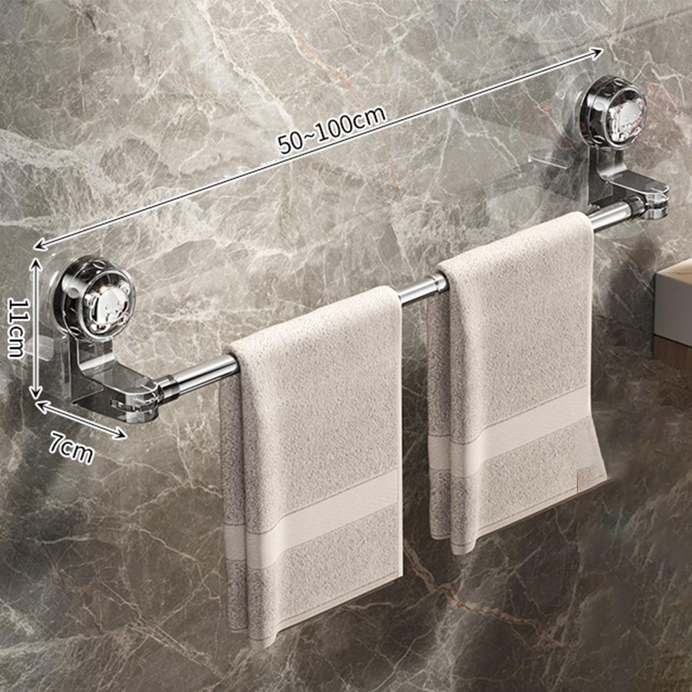 Suction Cup Towel Rack Wall Mounted Clothes Drying Rack Durable Slipper Rack