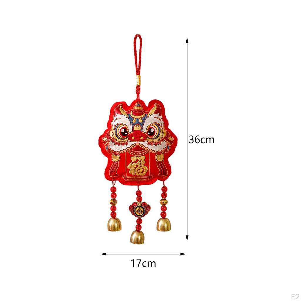 Весенний фестиваль, подвесное украшение, колокольчик ветра, длина персонажа Фу, 36 см, традиционный фэн-шуй для дивана