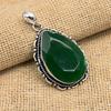 Ограненный зеленый оникс, драгоценный камень, ювелирные изделия ручной работы из стерлингового серебра 925 пробы, красивая подвеска для нее
