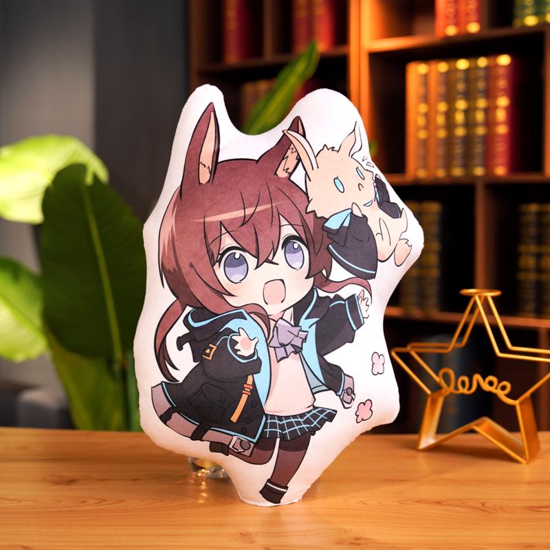 45 см Подушка Arknights Игра Амия Ляпланд Гладия Подушка Двусторонний Принт Подушка Плюшевые Игрушки Милые Подарки для Фанатов Украшение Дома Премиум Качество