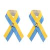Ukrainian Flag Peace Knot Brooch Blue Yellow Ribbon Badge Pins for Clothes Backpack Hat Bag