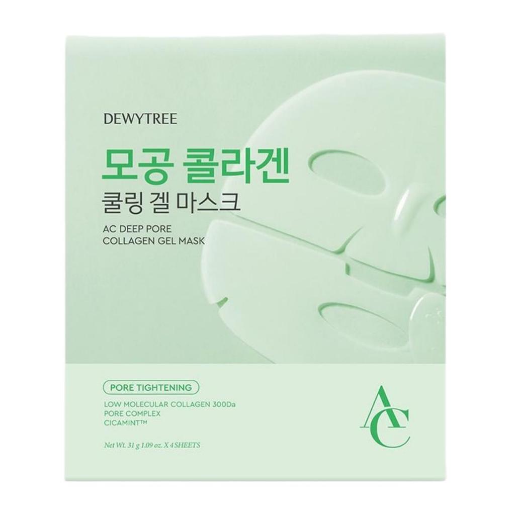 Dewytree AC Deep Pore Collagen Gel Mask Tightening Soothing 31g x 4 Sheets