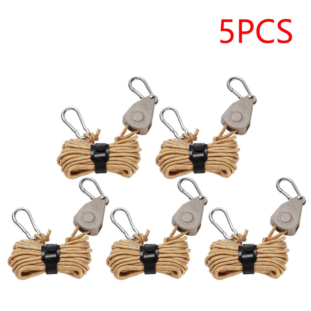 4 м регулируемый трос для кемпинговой палатки, вешалка для троса, трос для тента, подъемный трос, крюк, прочный трос, вешалка-зажим
