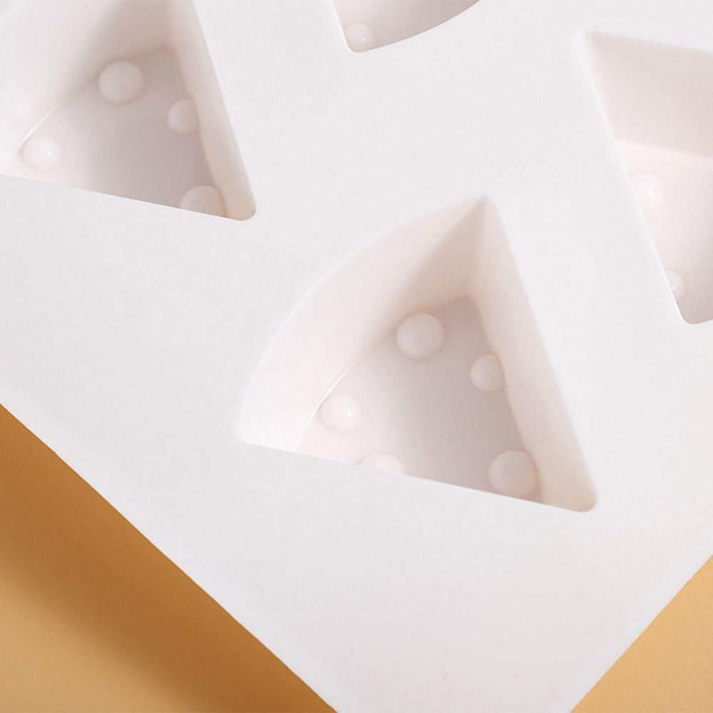 Heat Resistant Cheese Shape Silicone Mold 8 Cavity French Pastry Mold Creative Baking Mold Pudding