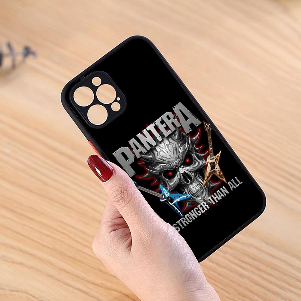Pantera Cowboys From Hell Phone Case Black Matte for iPhone 15ProMax 13 12 11 14 Pro Max Mini 8 7 Plus SE2020 XS Max X XR Cover