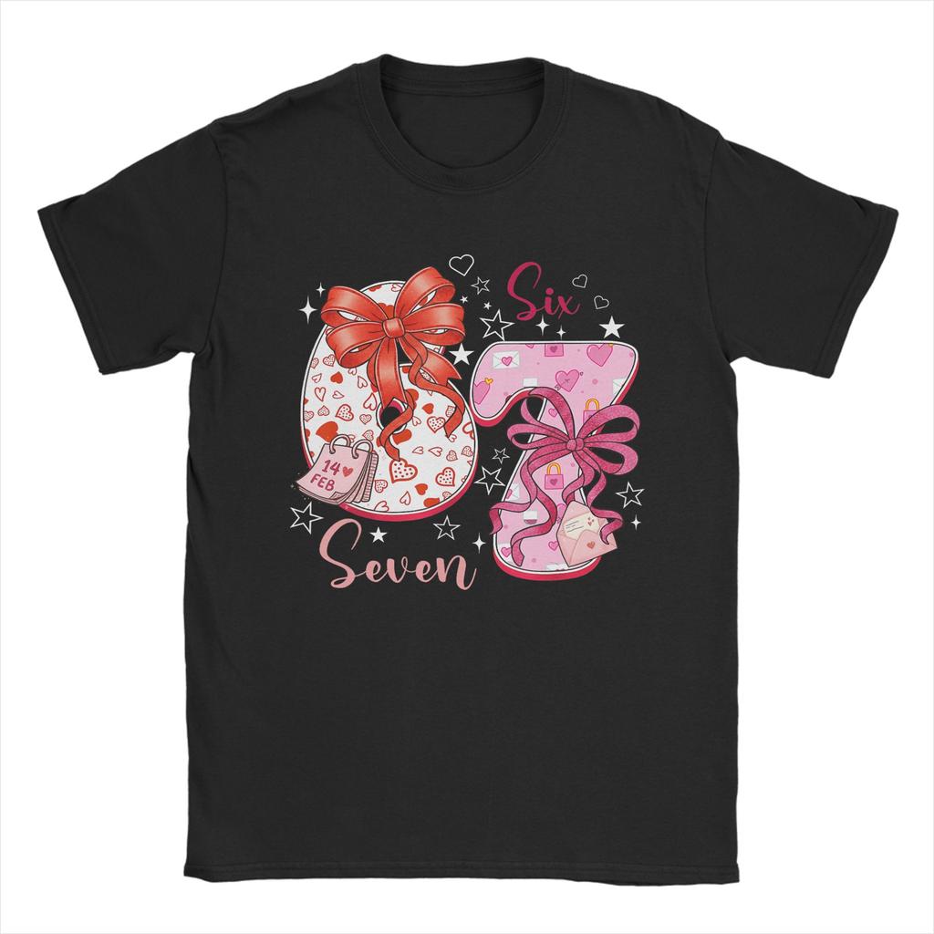Six Seven Bruh Heart 67 Meme Valentines Day Unisex T Shirt  Leisure Tee Shirt Short Sleeve O Neck TShirts 100 Cotton Printed Tops