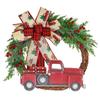 Красный грузовик Рождественский венок Осенний венок для украшения входной двери для фермерского дома Осенний урожай