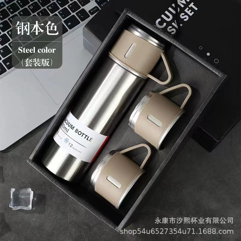 304 Stainless Steel Insulated Tumbler 500ml Business Style 3 Lids Gift Set