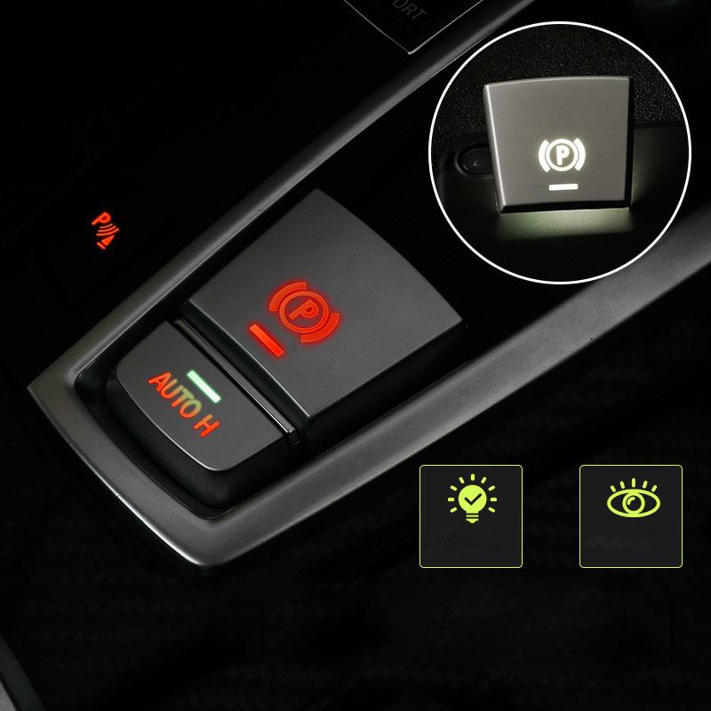 Электронный переключатель стояночного тормоза, авто наклейка на кнопку H для BMW 5 6 7 X3 X4 X5 X6 F01 F02 F10 F15 F16 F25 F26 G30 G01