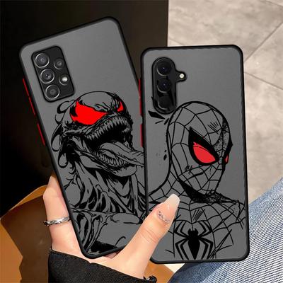 Чехол для телефона Samsung Galaxy A23 A56 A72 A21 A31 A22 A36 A52 A71 A32 A73 A25 A26 Мягкий чехол Marvel Sipiderman Venom