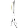 7 Inch High End Pet Grooming Curved Scissors,2 Kinds Choose,Remove Hair 20%-35%, and 40%-55%, Beautiful Design, Dog Grooming,Essential Tool