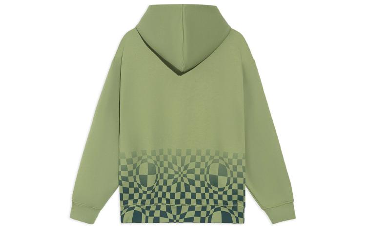 Li Ning BADFIVE Sweatshirts Unisex Green Hooded Moderate Regular AWDRH63-2
