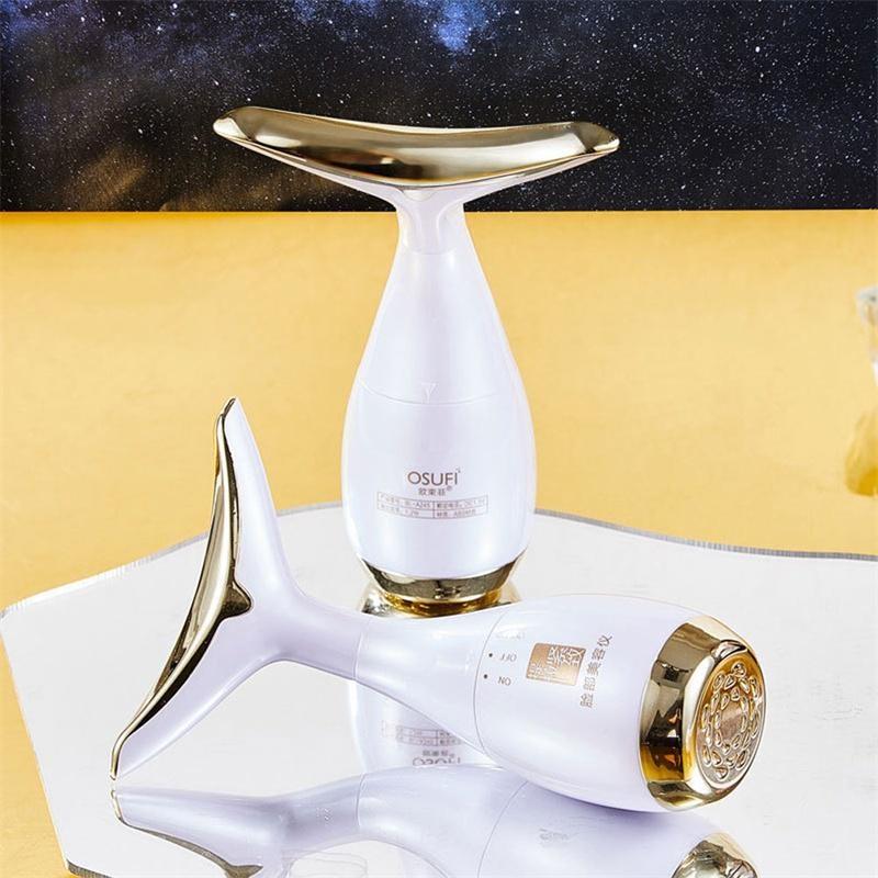 Массажер для лица, шеи, косметическое устройство, электрический V-образный интродьюсер, укрепляющий, омоложение, против морщин, тонкий двойной подбородок, уход за кожей, массаж лица