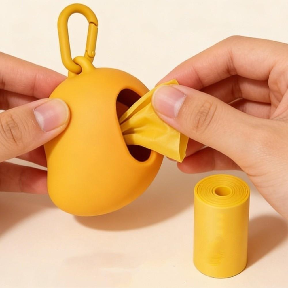 Yellow Green Dog Poop Bags Plastic Garbage Bags Holder New Waste Bag Dispenser Outdoor Use