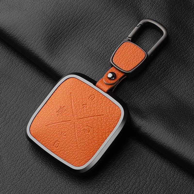 Для Zeekr 001 007 7X X 009 Чехол для ключа Пряжка Bluetooth-карта Чехол для ключа Автомобильные аксессуары из натуральной козьей кожи Чехол для автомобильного ключа Модификация