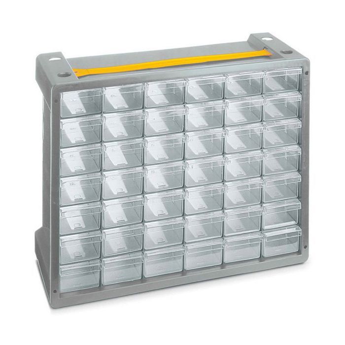 Boîte pour petites pièces - Terry - Poker 42 - Gris - Transparent - À monter soi-même