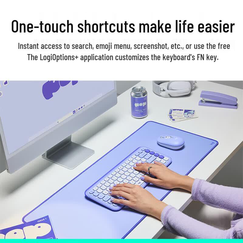 Logitech КОМБО ИКОНА ПОП Беспроводной набор клавиатуры и мыши
