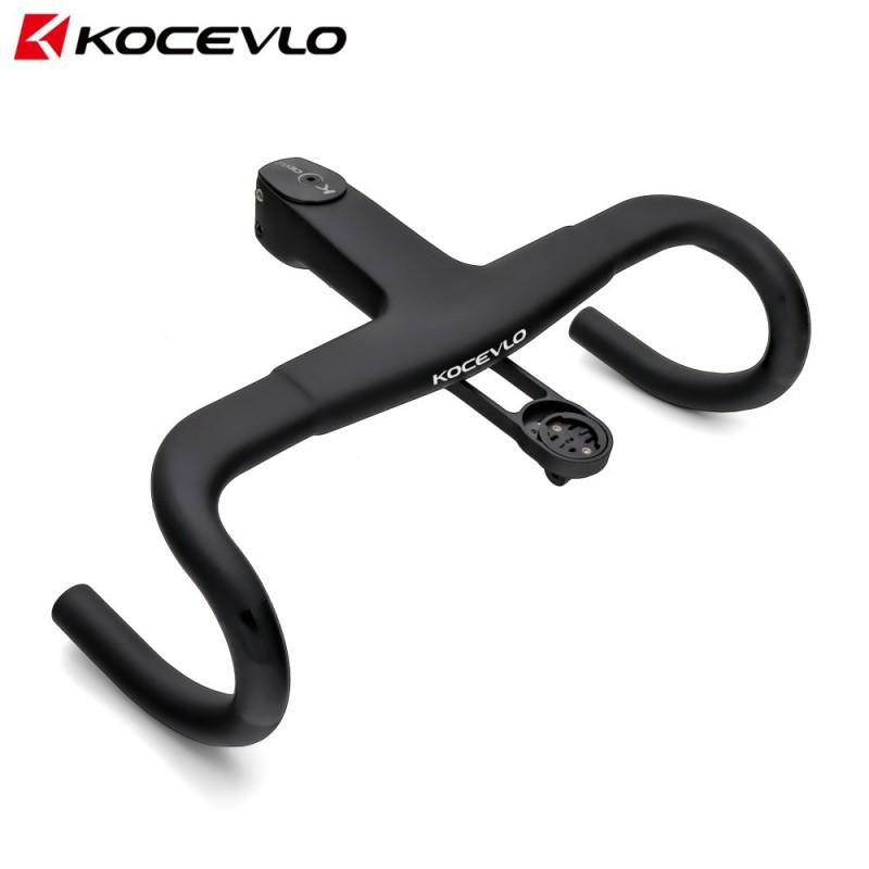 KOCEVLO H36 Full Carbon Fiber Integrated Aero Drop Handlebar With Internal Cable Routing Road Bike