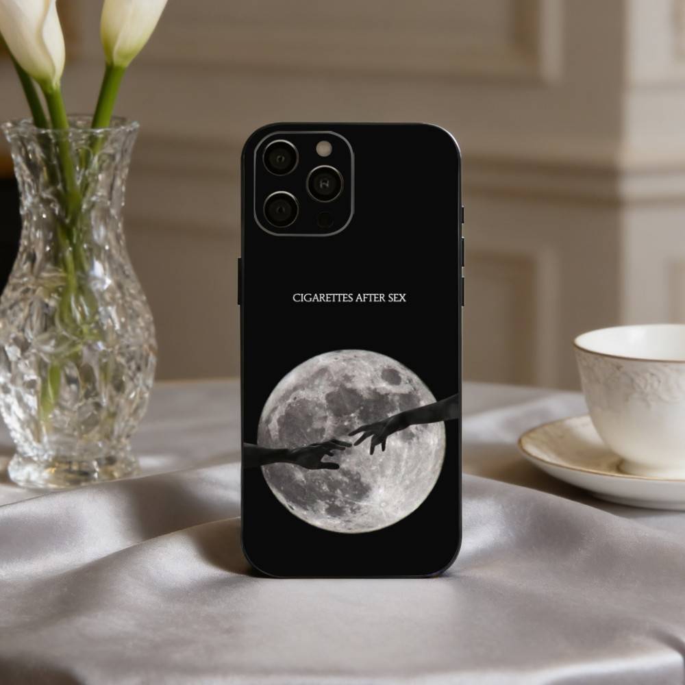 C-Cigarettes A-After Sex B-Band Phone Case For iPhone 17,16,15,14,13,12,11 Plus,Pro Max,XS,Soft Silicone Black Cover