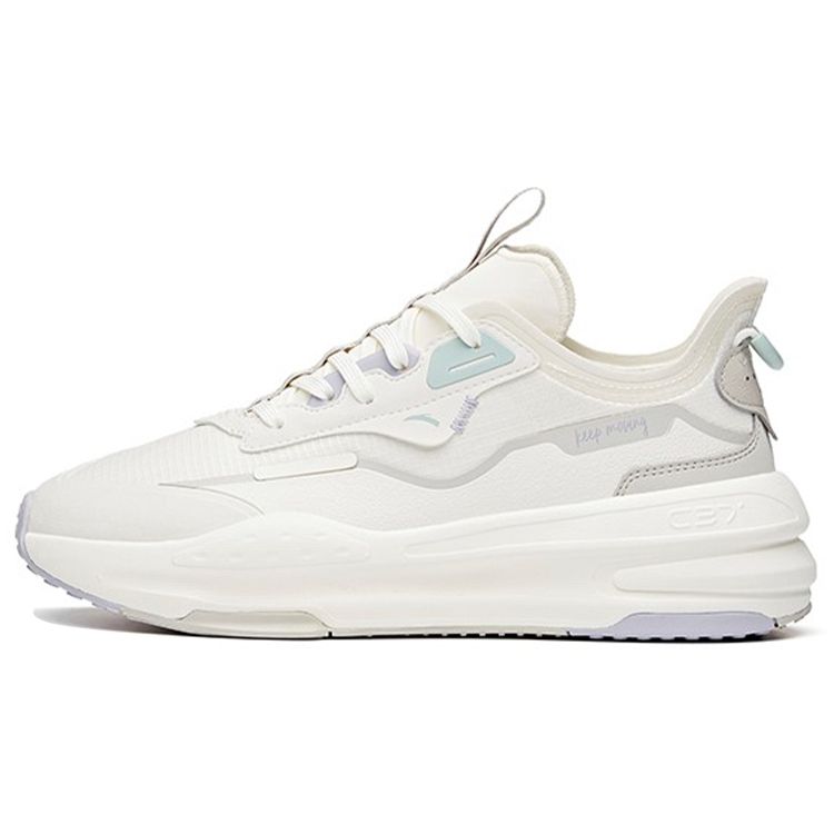 Anta C37 Lifestyle Series Прочные дышащие низкие кроссовки для скейтбординга Женские кроссовки Белые Серые 922128081-3