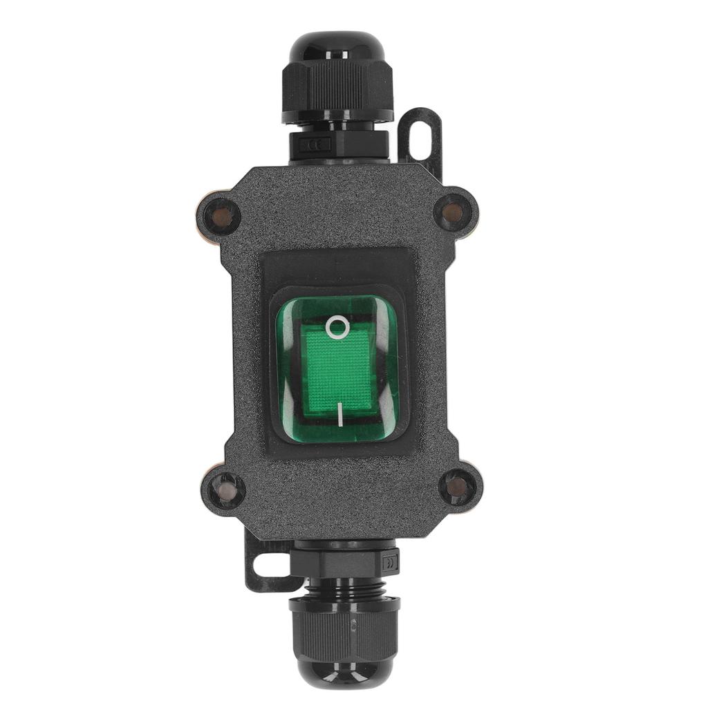 4 Pin 2 Position Inline Cord Switch with Rocker Button IP65 Waterproof On Off Outdoor Toggle Switch