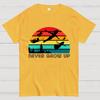Never Grow Up Vintage Unisex 100% Cotton Summer Casual Cool Loose T-Shirt 2508001654