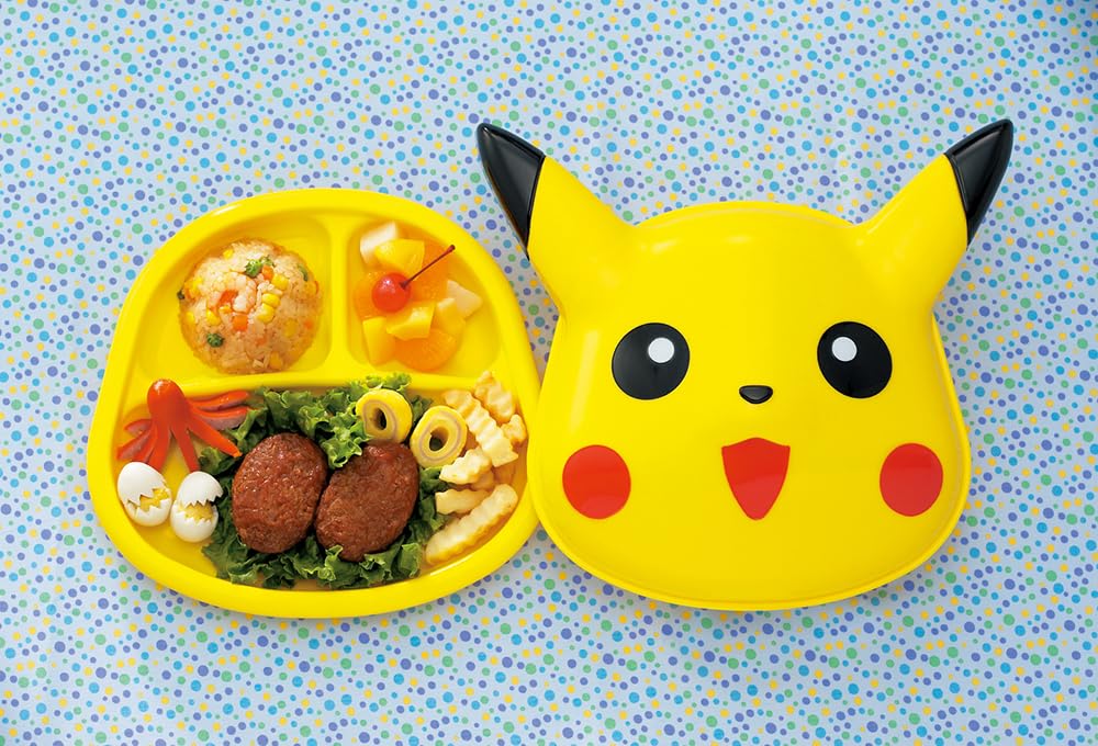 Skater Lunch Plate with Die-Cut Lid, Pokémon Pikachu, LUPD2-A
