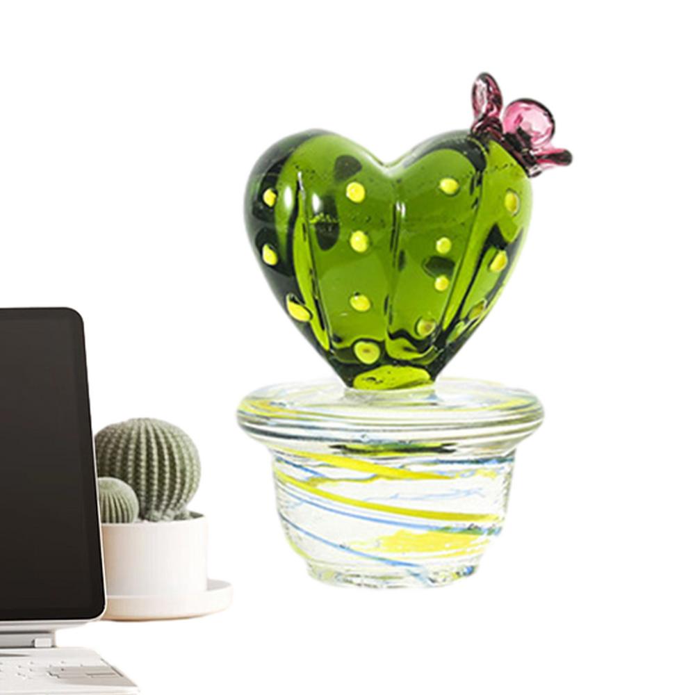 Мини-фигурки кактусов, украшения, стеклянный кактус, бонсай, декор, скульптуры и фигурки, настольные украшения, украшения для автомобилей и дома, игрушки