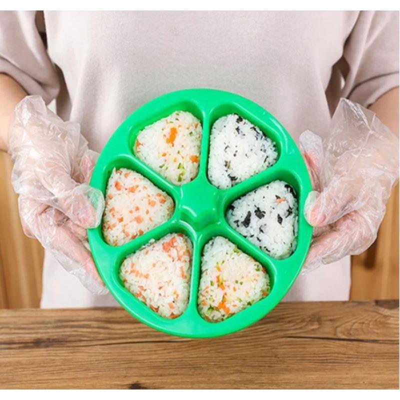 Творческий Шесть в одном DIY Суши Треугольный Рисовый Шарик Форма Коробка Инструмент Для Приготовления Бенто В Форме Сердца Декоративный Удобный