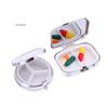 Waterproof Metal Pill Box Portable Rectangle Round Shape Light-Weight Medicine Case Holder Container for Travel And Home Use
