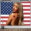 Американская поп-певица Сабрина Карпентер Гобелен Розовый Флаг США Эстетичный Декор Комнаты Баннеры Настенный Декор Флаги для Дома и Сада